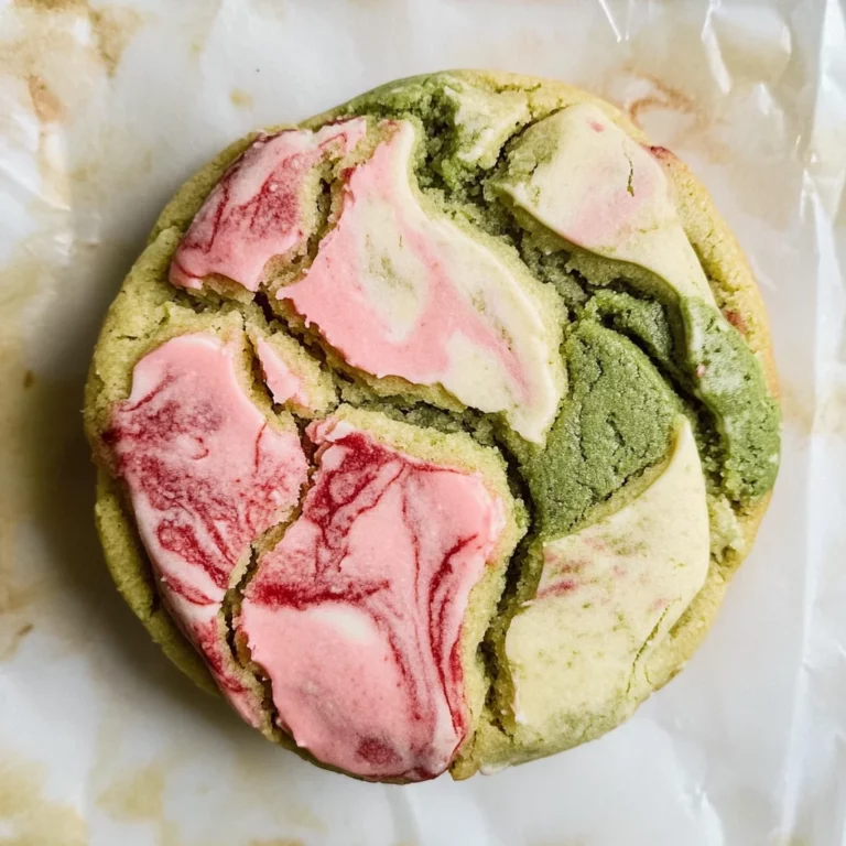 Strawberry Matcha Marble Cookies Recipe