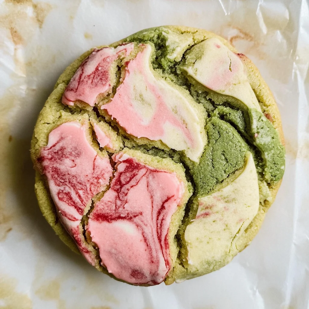 Strawberry Matcha Marble Cookies Recipe