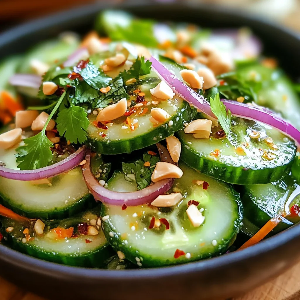 Thai Cucumber Salad – Easy, Refreshing & Flavorful Side Dish