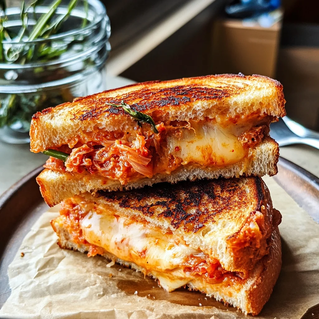 Viral Kimchi Grilled Cheese