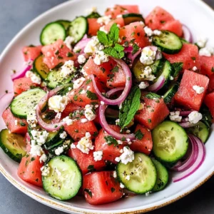 Watermelon Salad with Goat Cheese