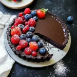 no-bake chocolate tart