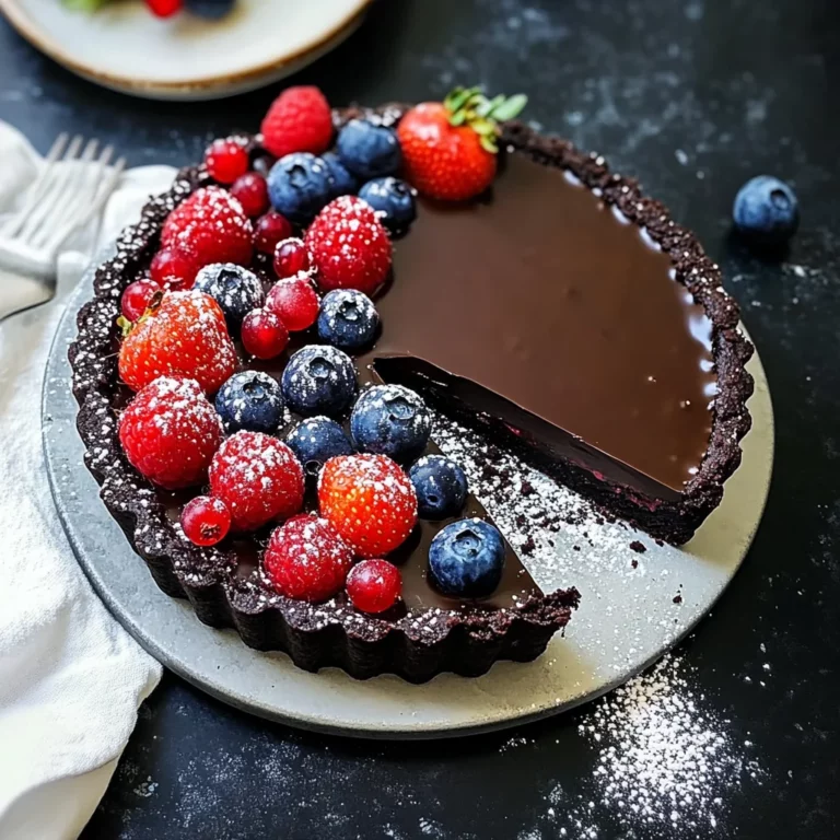 no-bake chocolate tart
