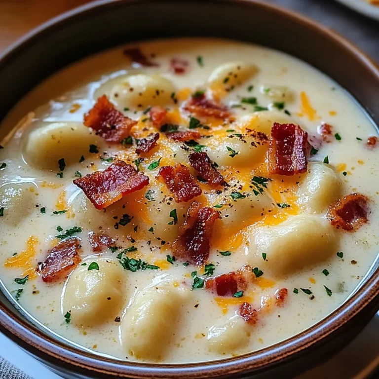 Bacon Cheddar Gnocchi Soup – A Rich and Creamy Comfort Meal