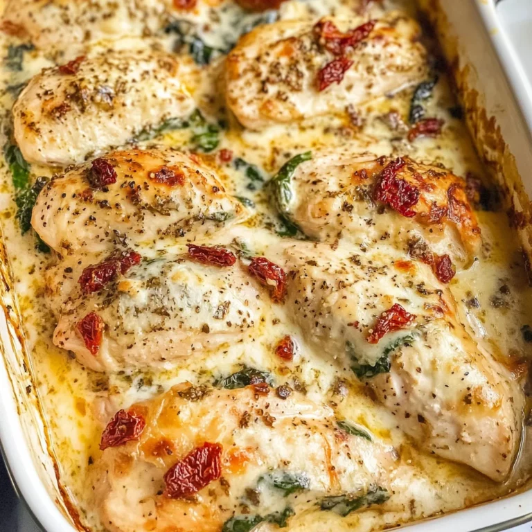 Baked Tuscan Chicken Casserole