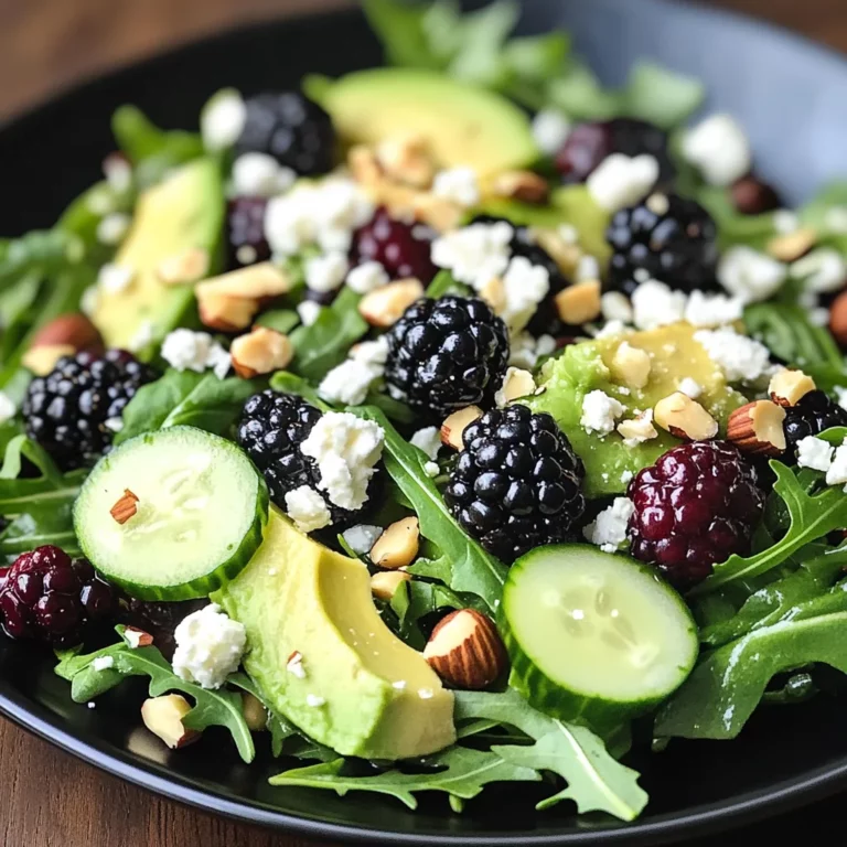 Blackberry, Avocado, and Arugula Salad
