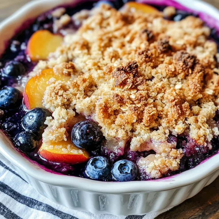 Blueberry Peach Crumble