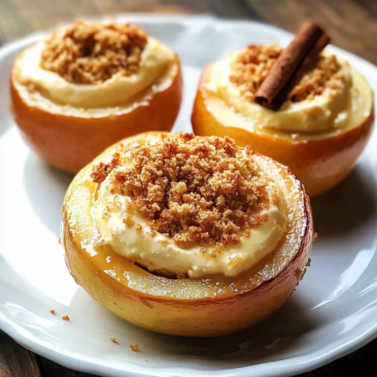Cheesecake Stuffed Baked Apples