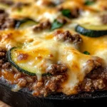 Cheesy Beef & Zucchini Casserole