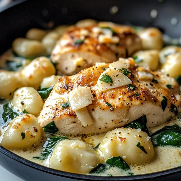 Creamy Garlic Chicken Gnocchi Skillet