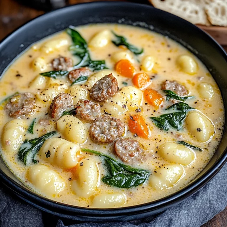 Creamy Sausage Gnocchi Soup