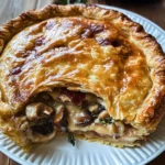 French Chicken And Mushroom Pie (Tourte)