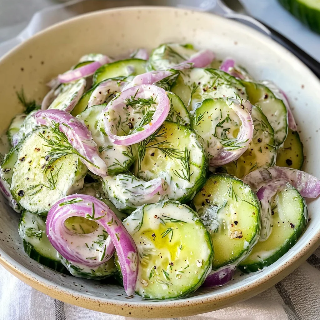Greek Yogurt Cucumber Salad