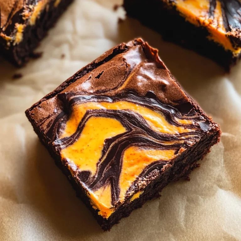 Halloween Cream Cheese Swirl Brownies