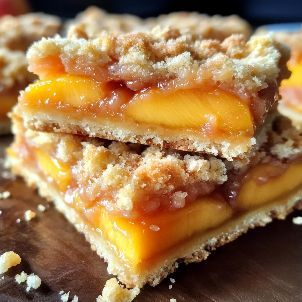 Heavenly Summer Peach Bars: A Sweet Slice of Sunshine