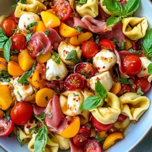 Hot Honey Tortellini Pasta Salad