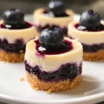 Juicy Mini Lemon Blueberry Cheesecakes
