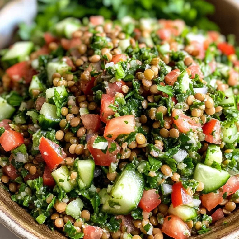 Lentil Tabbouleh