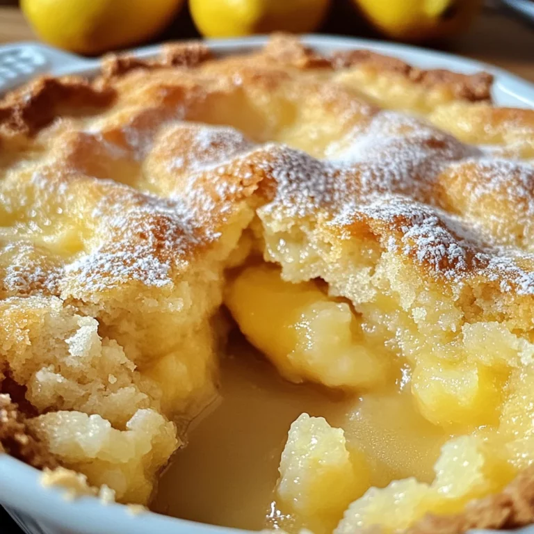 Magic Lemon Cobbler: A Sweet, Tangy Dessert Delight