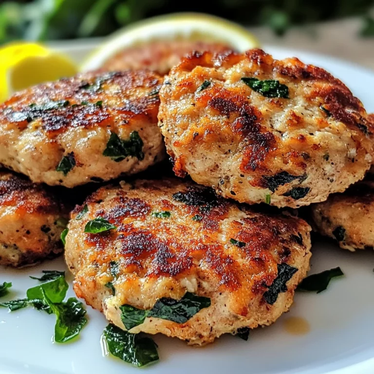 Mediterranean Chicken Patties