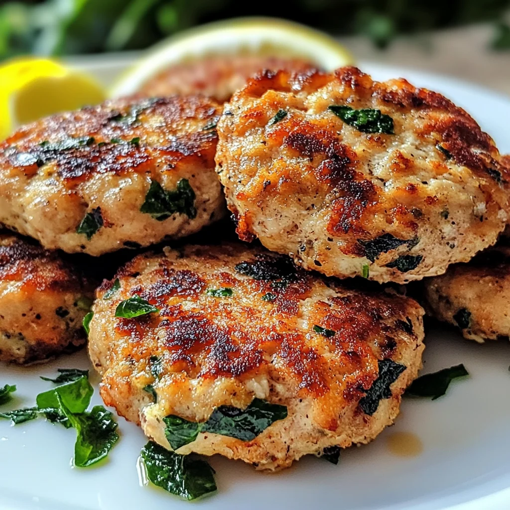 Mediterranean Chicken Patties