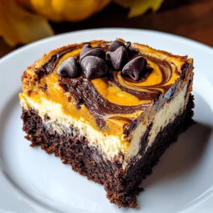 Pumpkin Cheesecake Brownies
