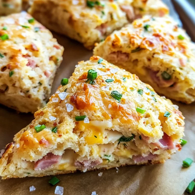 Savory Ham & Cheese Scones