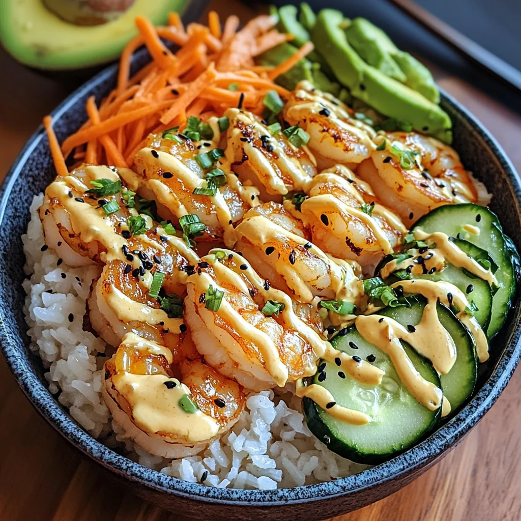 Shrimp Rice Bowls with Spicy Mayo