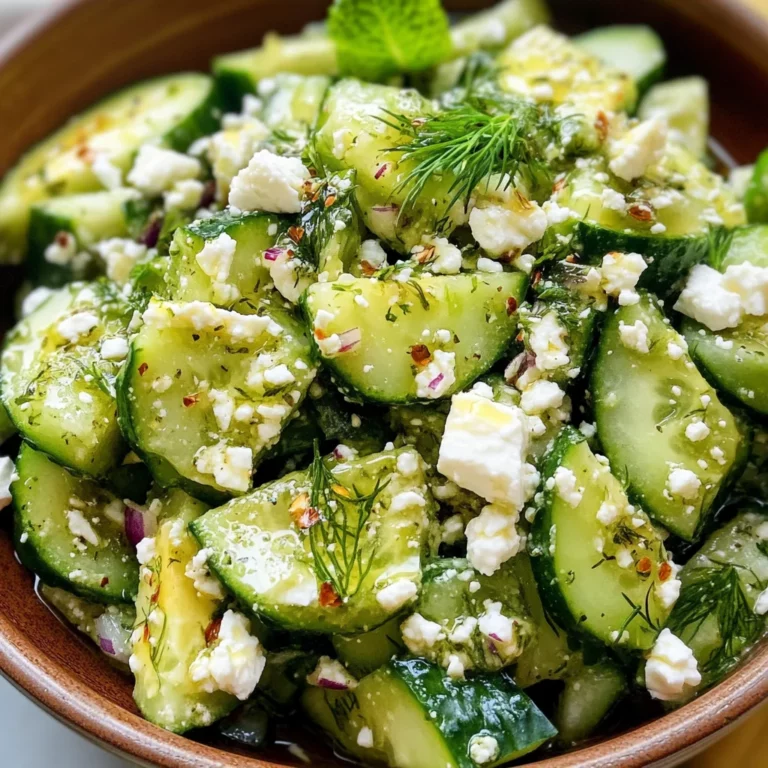 Smashed Cucumber Salad - With Feta and Dill