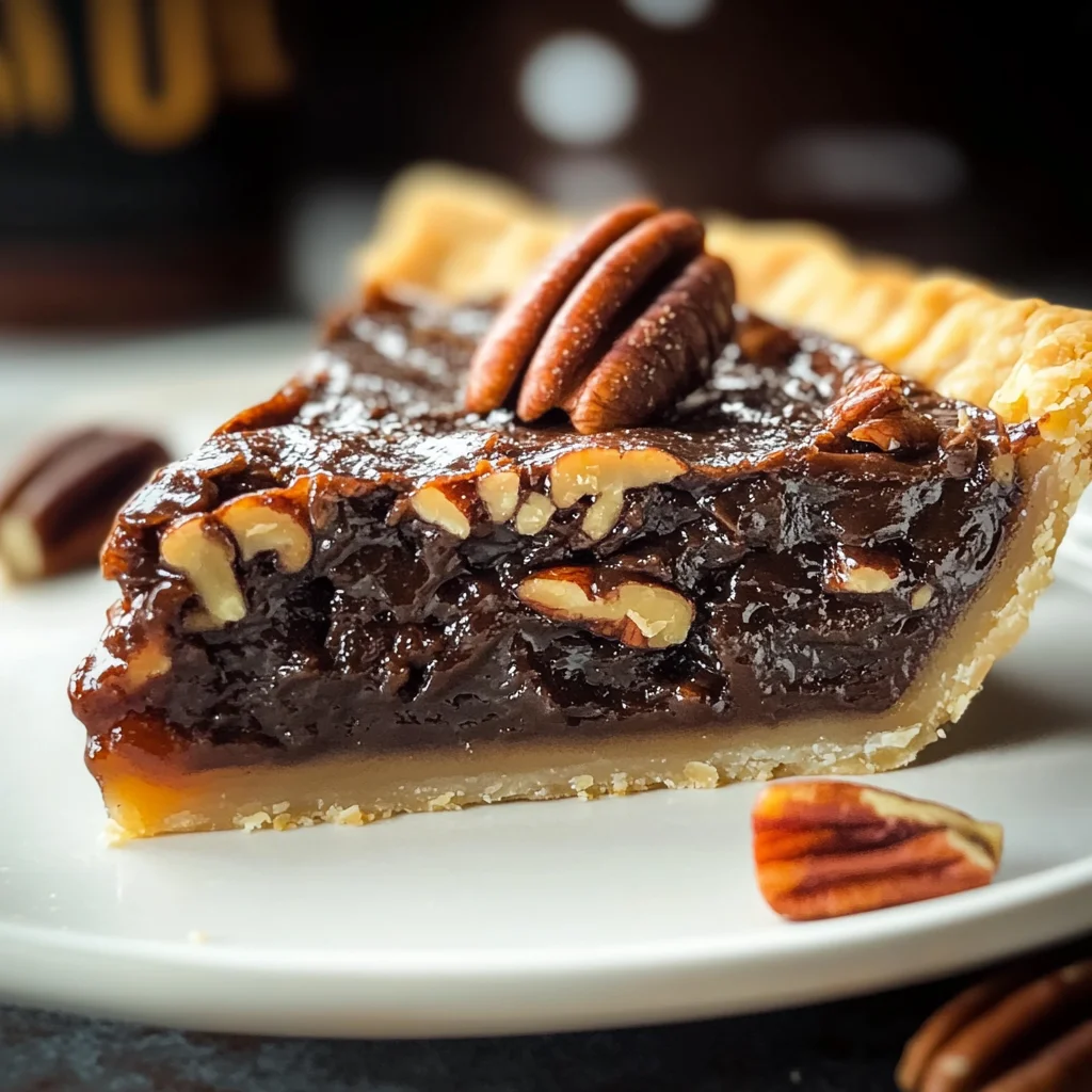 Bourbon Chocolate Pecan Pie