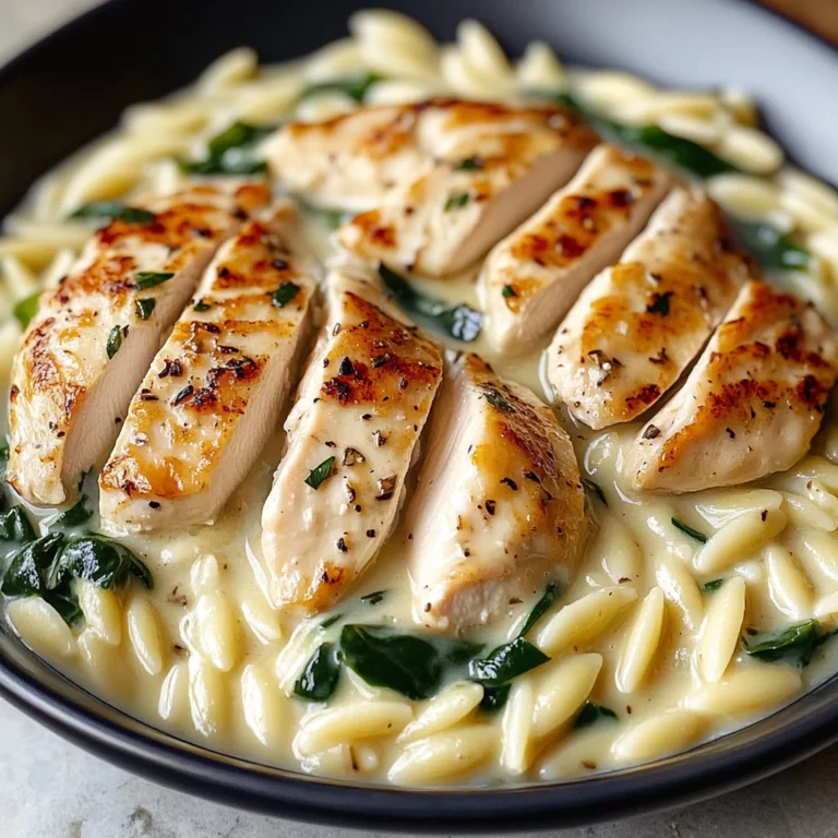Boursin Orzo with Chicken