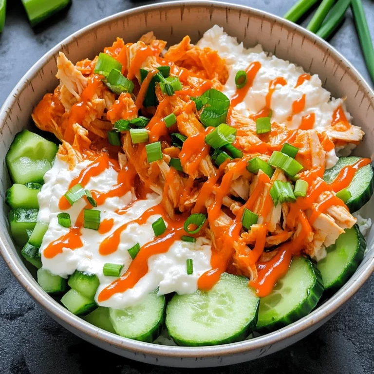 Buffalo Chicken Cottage Cheese Bowl Recipe