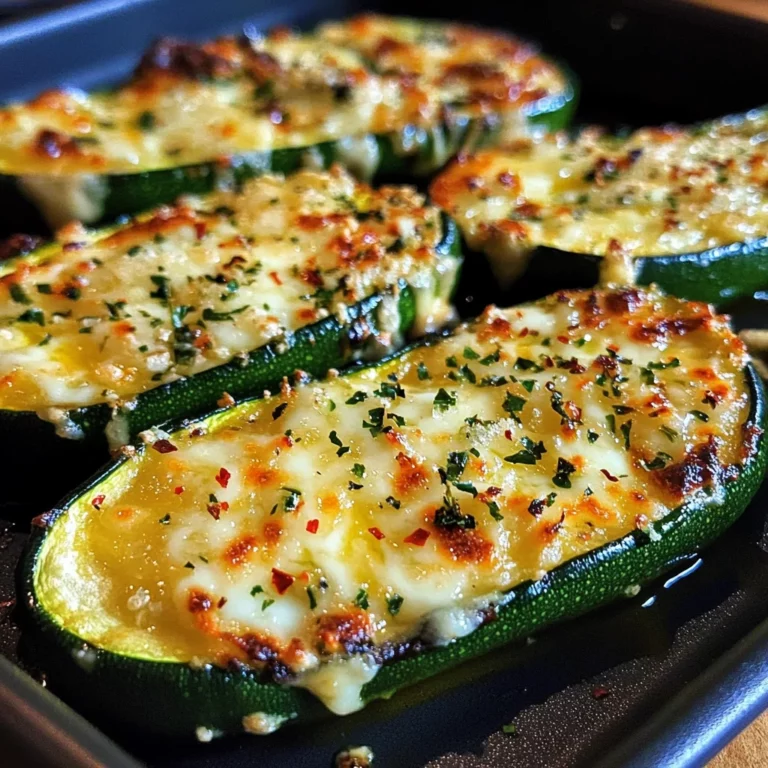 Cheesy Garlic Zucchini Steaks