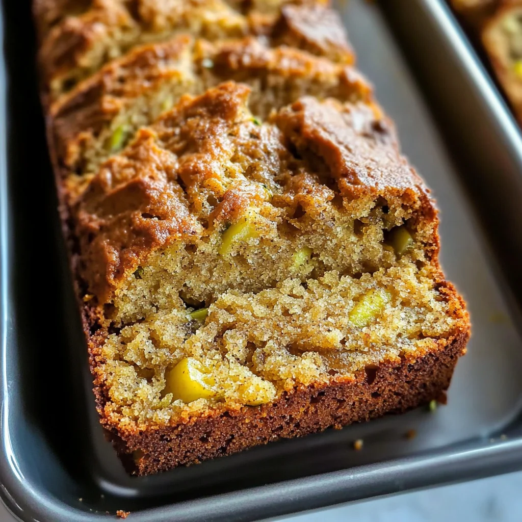 Cozy Spiced Apple Zucchini Bread