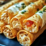Cream Cheese Chicken Taquitos