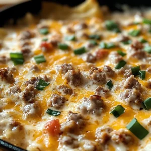 Creamy Hot Ranch Sausage Dip