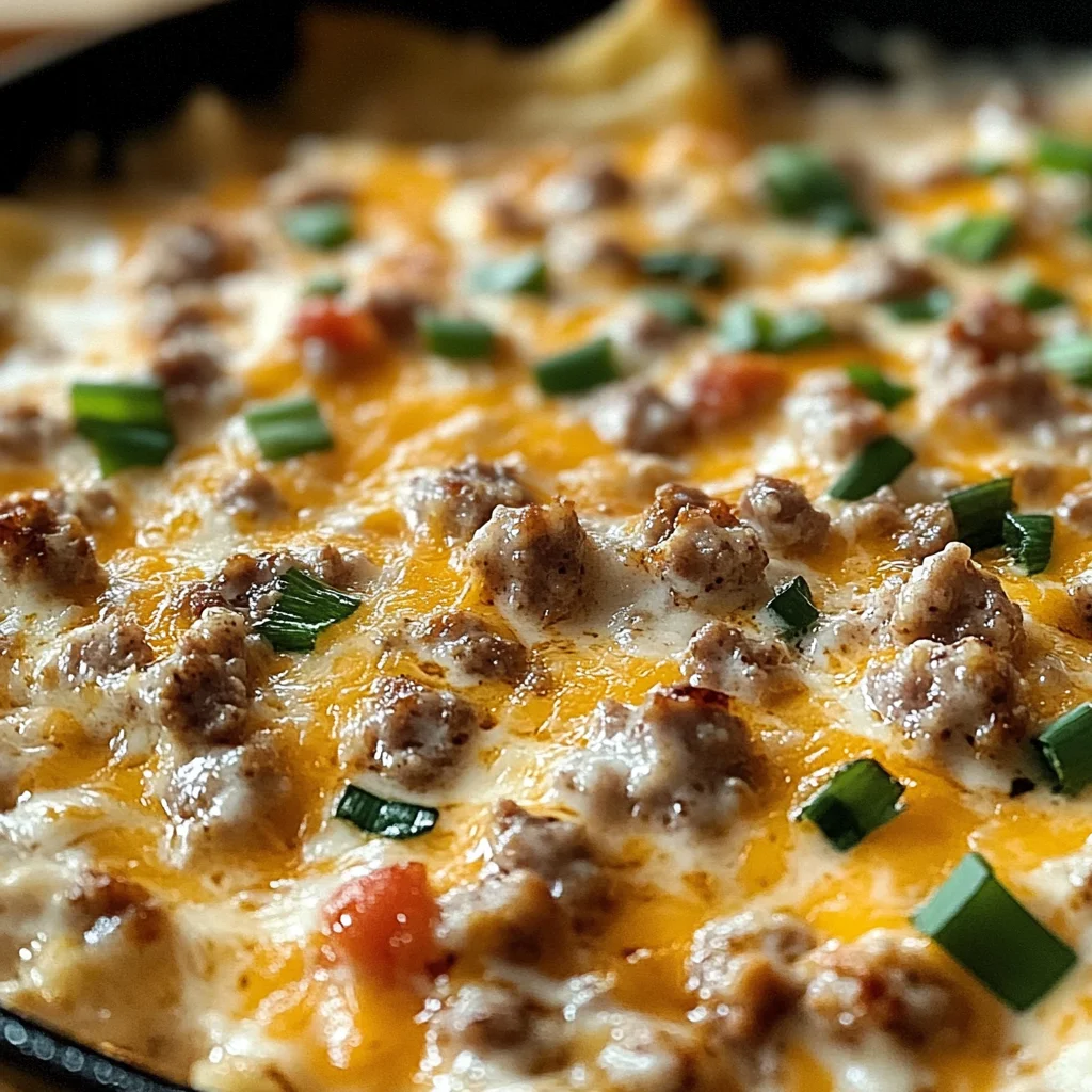 Creamy Hot Ranch Sausage Dip