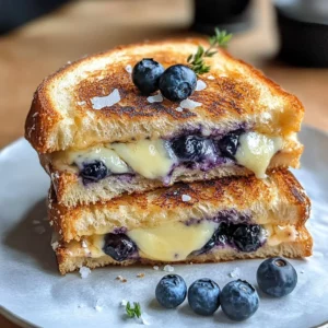 Crispy Blueberry Grilled Cheese