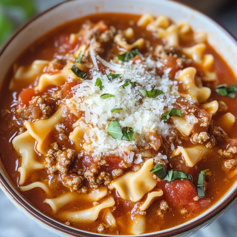 Easy Lasagna Soup Recipe