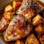 Maple-Glazed Chicken with Sweet Potatoes
