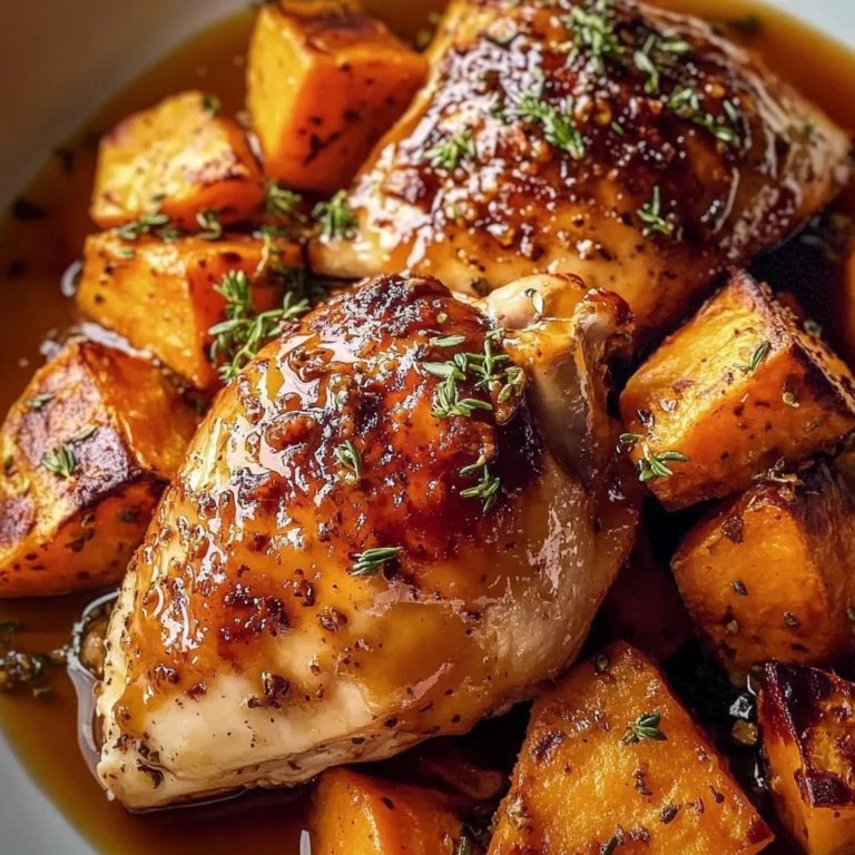 Maple-Glazed Chicken with Sweet Potatoes