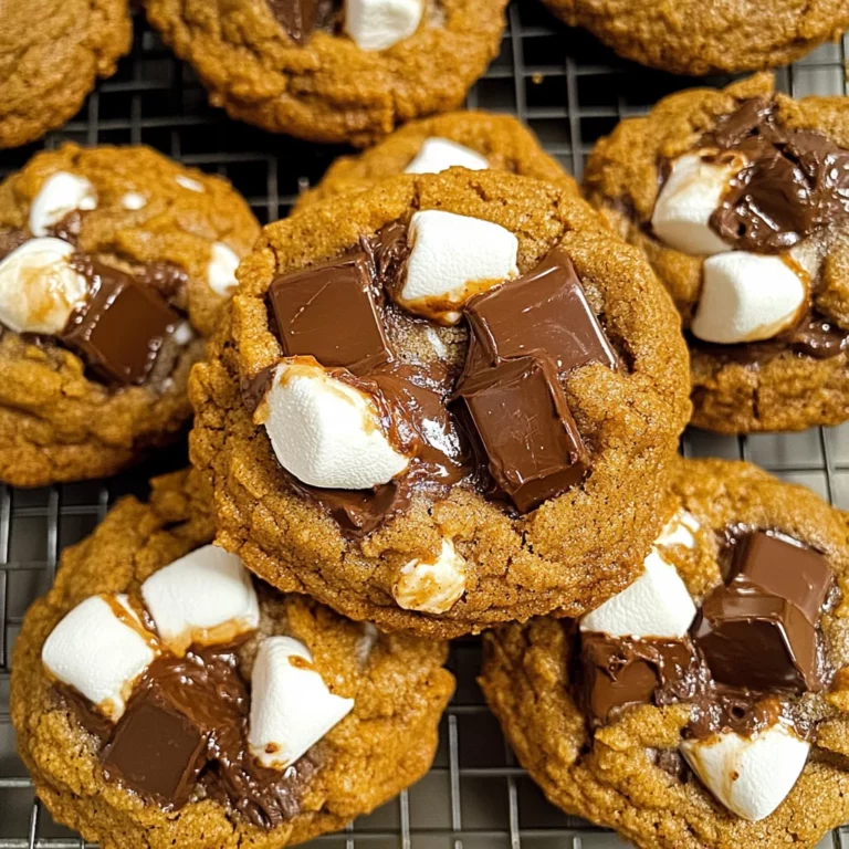 Pumpkin S'mores Cookies