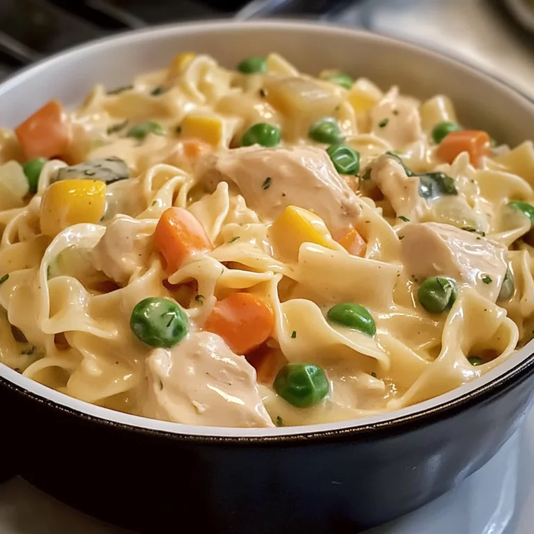 Quick Chicken Pot Pie Pasta