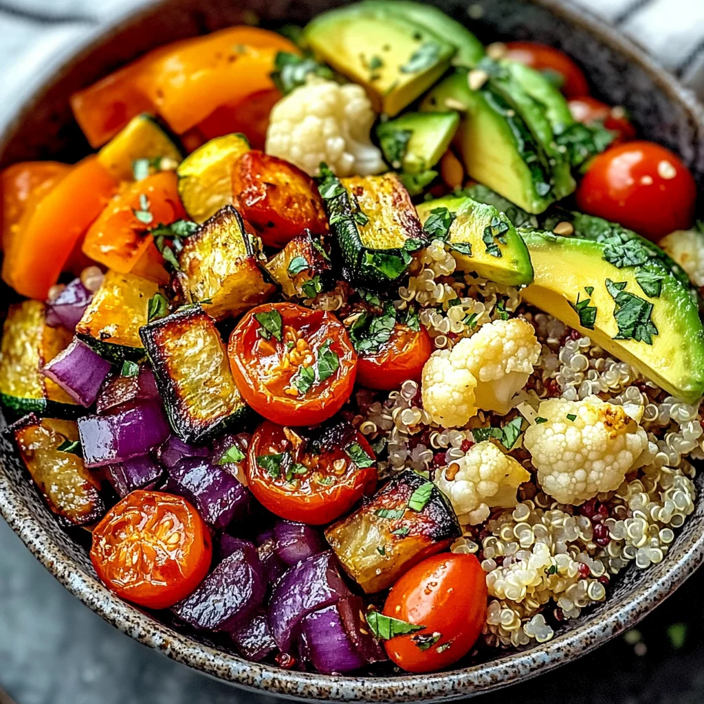 Roasted Vegetable Quinoa Bowl: A Wholesome and Hearty Meatless Meal