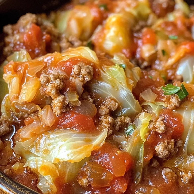 Slow Cooker Unstuffed Cabbage Rolls