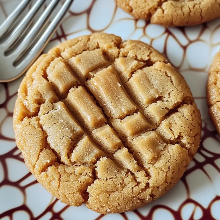 Thick and Chewy Peanut Butter Cookies Recipe