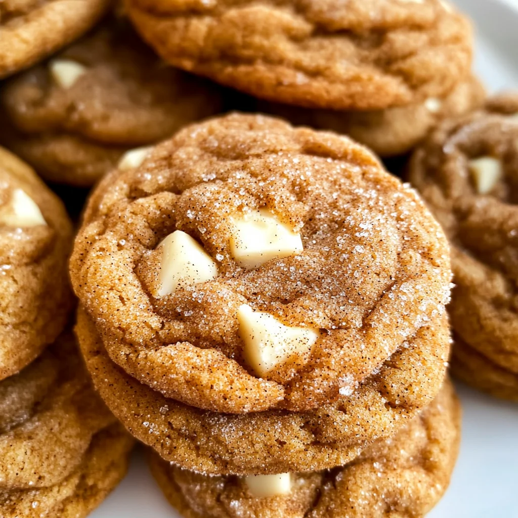 White Chocolate Pumpkin Snickerdoodles