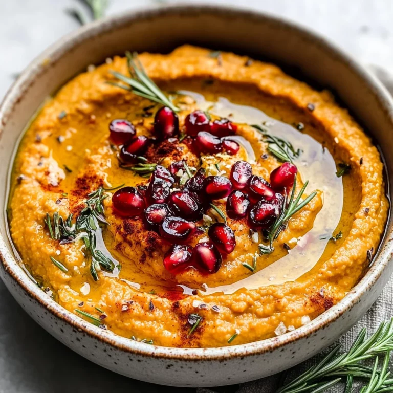 10-Minute Cozy & Creamy Pumpkin Hummus