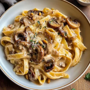 Caramelized Leek and Mushroom Gruyere Pasta