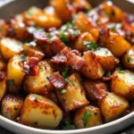 Crispy Bacon Honey Roasted Potatoes